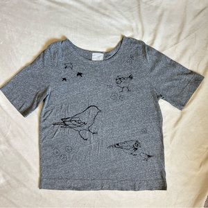 Embroidered Birds Top